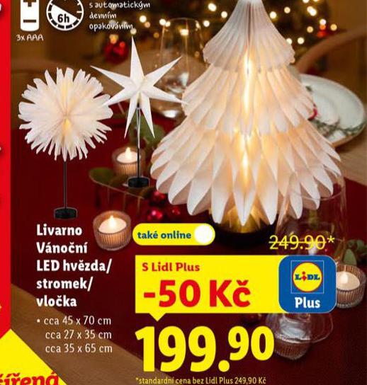 VÁNOČNÍ LED HVĚZDA