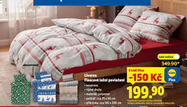 FLEECOVÉ LOŽNÍ POVLEČENÍ