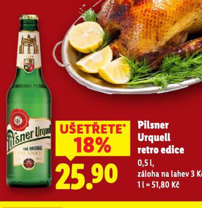 PIVO PILSNER URQUELL RETRO EDICE