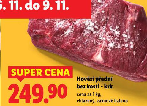 HOVĚZÍ PŘEDNÍ BEZ KOSTI - KRK