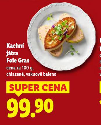 KACHNÍ JÁTRA FOIE GRAS