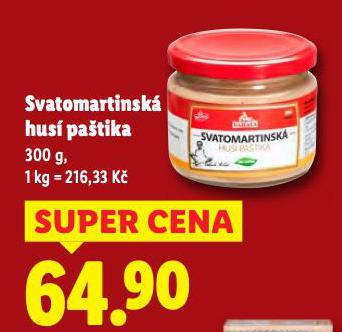 SVATOMARTINSKÁ HUSÍ PAŠTIKA