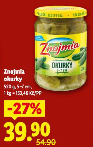 ZNOJMIA OKURKY