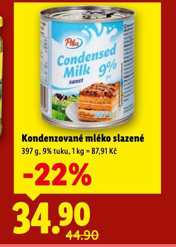 KONDENZOVANÉ MLÉKO SLAZENÉ