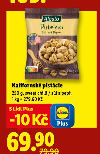 KALIFORNSKÉ PISTÁCIE