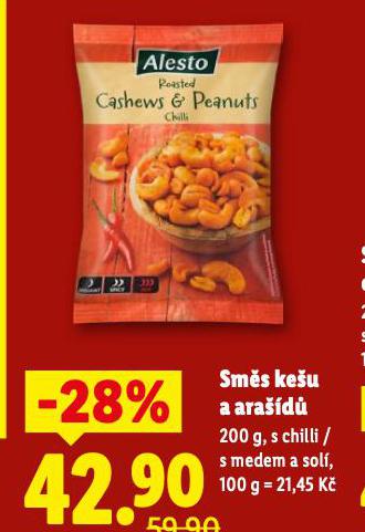 SMĚS KEŠU A ARAŠÍDŮ