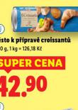 TĚSTO K PŘÍPRAVĚ CROISSANTŮ