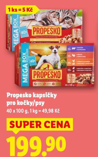 PROPESKO KAPSIČKY PRO KOČKY