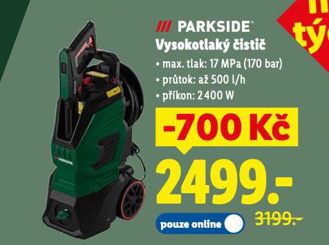 PARKSIDE VYSOKOTLAKÝ ČISTIČ
