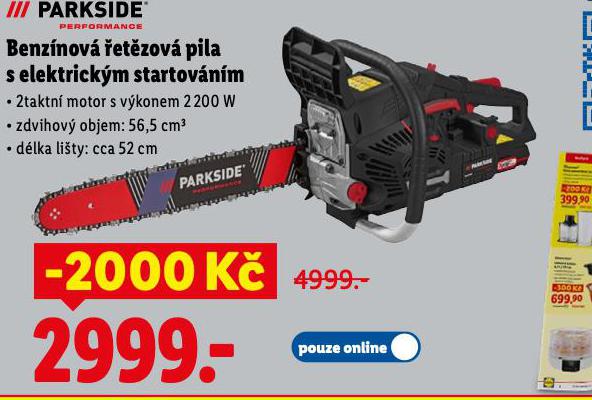 BENZÍNOVÁ ŘETĚZOVÁ PILA S ELEKTRICKÝM STARTOVÁNÍM