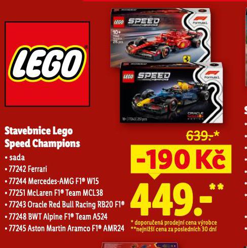 STAVEBNICE LEGO SPEED CHAMPIONS