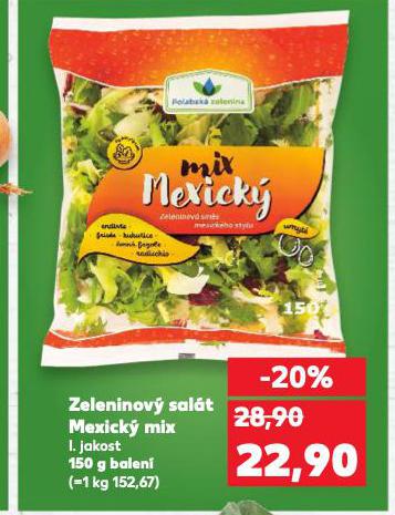 ZELENINOVÝ SALÁT MEXICKÝ MIX