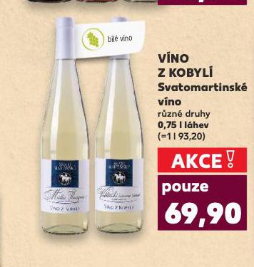 VÍNO Z KOBYLÍ SVATOMARTINSKÉ VÍNO