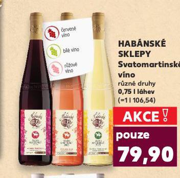 HABÁNSKÉ SKLEPY SVATOMARTINSKÉ VÍNO