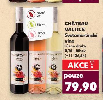 CHATEAU VALTICE SVATOMARTINSKÉ VÍNO