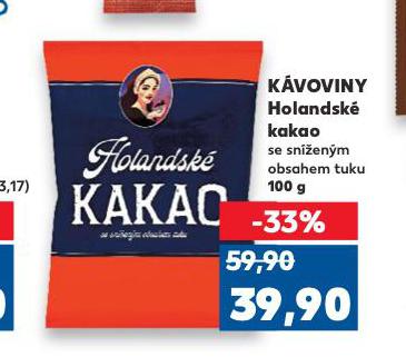 KÁVOVINY HOLANDSKÉ KAKAO