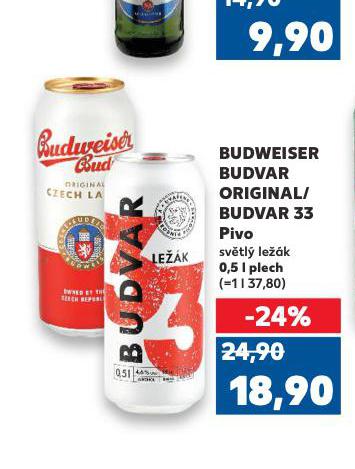 PIVO BUDWEISER BUDVAR