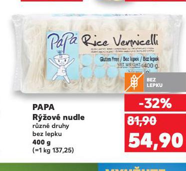 PAPA RÝŽOVÉ NUDLE