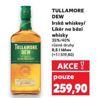 TULLAMORE DEW IRSKÁ WHISKEY