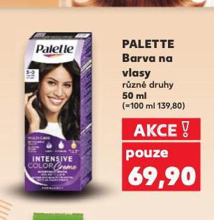 PALETTE BARVA NA VLASY