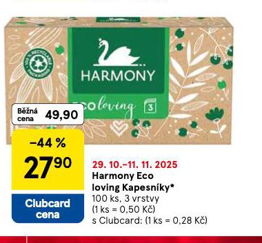 HARMONY ECO LOVING KAPESNÍKY