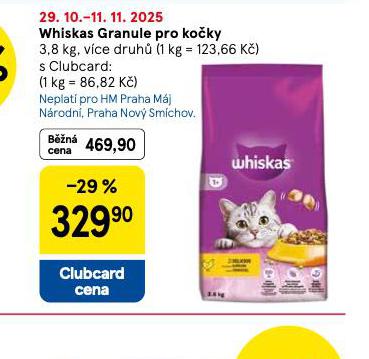 WHISKAS GRANULE PRO KOČKY