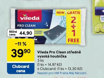 VILEDA PRO CLEAN STEDN VYSOK HOUBIKA