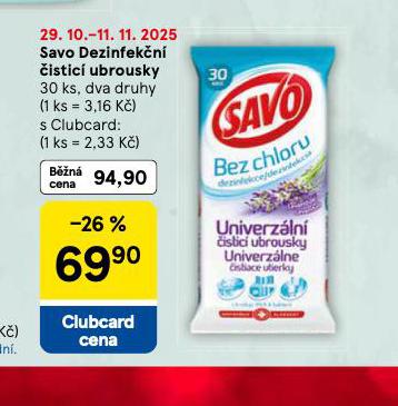 SAVO DEZINFEKN ISTIC UBROUSKY