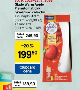 GLADE WARM APPLE PIE AUTOMATICK OSV̎OVA VZDUCHU