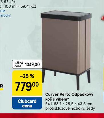 CURVER VERTO ODPADKOV KO S VKEM