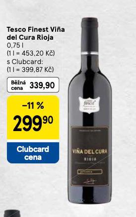 TESCO FINEST VINA DEL CURA RIOJA