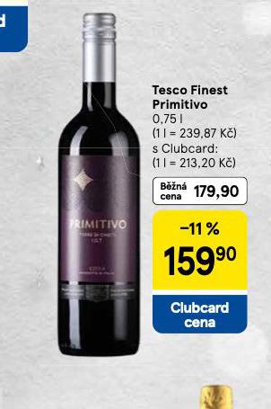 TESCO FINEST PRIMITIVO