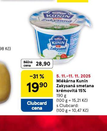 KUNN ZAKYSAN SMETANA KRMOVIT 15%