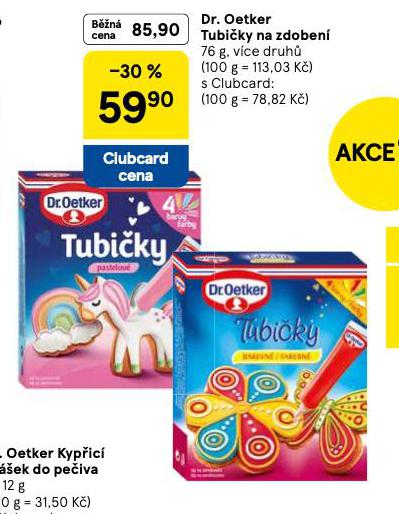 DR. OETKER TUBIKY NA ZDOBEN