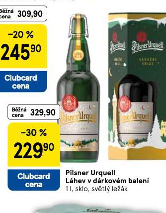 PIVO PILSNER URQUELL LHEV V DRKOVM BALEN