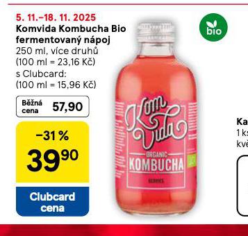 KOMVIDA KOMBUCHA BIO FERMENTOV NPOJ