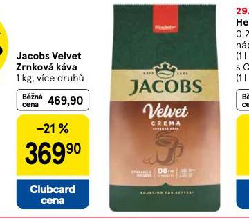 JACOBS VELVET ZRNKOV KVA