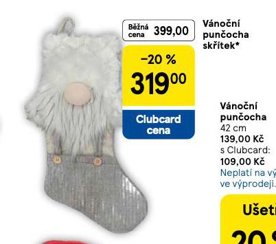 VÁNOČNÍ PUNČOCHA SKŘÍTEK