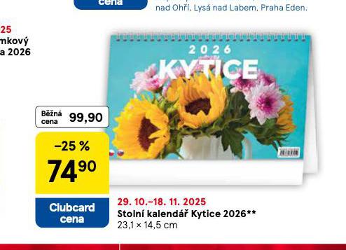 STOLN KALEND KYTICE 2026