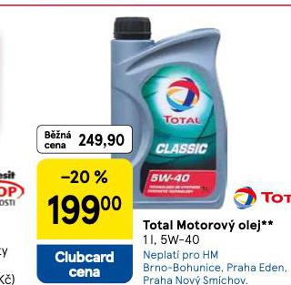 TOTAL MOTOROVÝ OLEJ