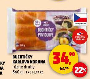 BUCHTIKY KARLOVA KORUNA