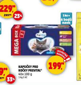 PREVITAL KAPSIČKY PRO KOČKY