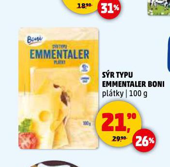 SÝR TYPU EMMENTALER