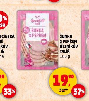 ŠUNKA S PEPŘEM ŘEZNÍKŮV TALÍŘ