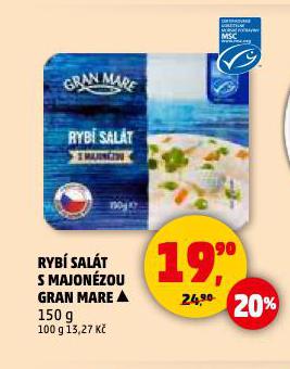RYBÍ SALÁT S MAJONÉZOU GRAN MARE
