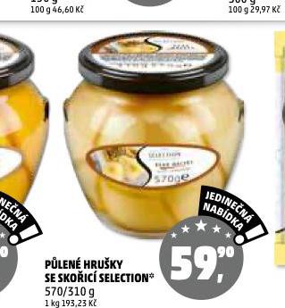 PŮLENÉ HRUŠKY SE SKOŘICÍ SELECTION