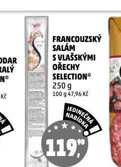 FRANCOUZSKÝ SALÁM S VLAŠSKÝMI OŘECHY SELECTION
