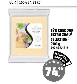 SÝR CHEDDAR EXTRA ZRALÝ SELECTION