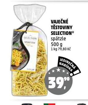 VAJEČNÉ TĚSTOVINY SELECTION