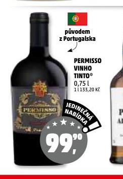 PERMISSO VINHO TINTO